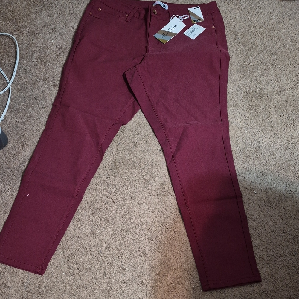 YMI Maroon Stretch Jeggings